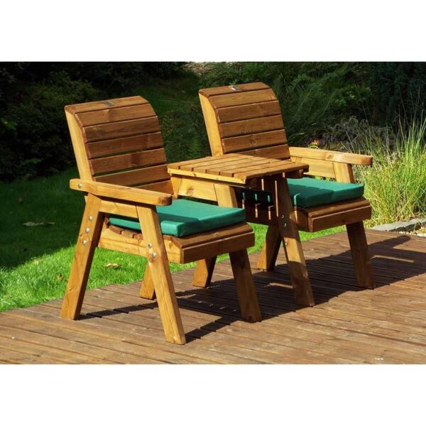 Twin Companion Set with Green Cushions