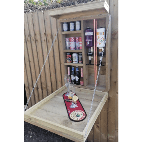 'Otterley' bar with matching wine rack.