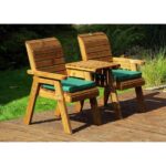 Twin Companion Set with Green Cushions