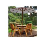 Four Seater Round Table Set with Grey Accessories - Image 2