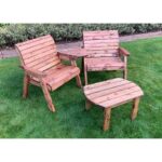 Grand Twin Chairs - Angled with Coffee Table