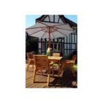 Four Seater Square Table Set with Grey Accessories - Image 2