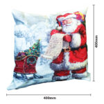 Christmas Themed Cushion - 40cm x 40cm - Santa & Sleigh - Image 3