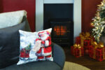 Christmas Themed Cushion - 40cm x 40cm - Santa & Sleigh - Image 4