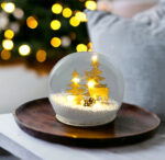 Light Up Snow Globe with Reindeers - Image 6
