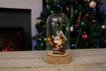 Battery Powered Light Up Cloche Christmas Scene - Father Christmas - Image 5
